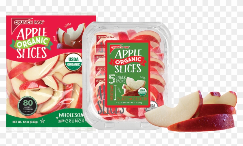 Organic Apple Slices - Convenience Food Clipart #1639283