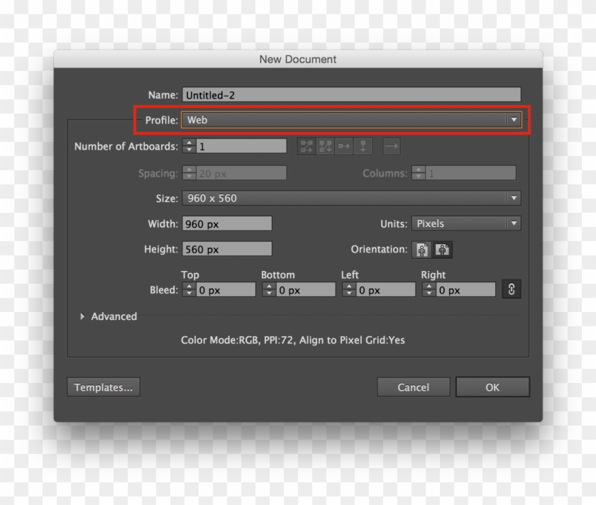 Select Web Color Profile - After Effects Composition Settings For Instagram Clipart