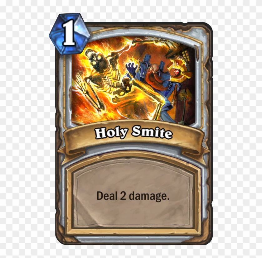 Holy Smite Card - Choose A Minion Hearthstone Clipart