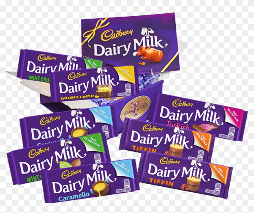 Categories - Dairy Milk Chocolate Bar Flavours Clipart #1639718