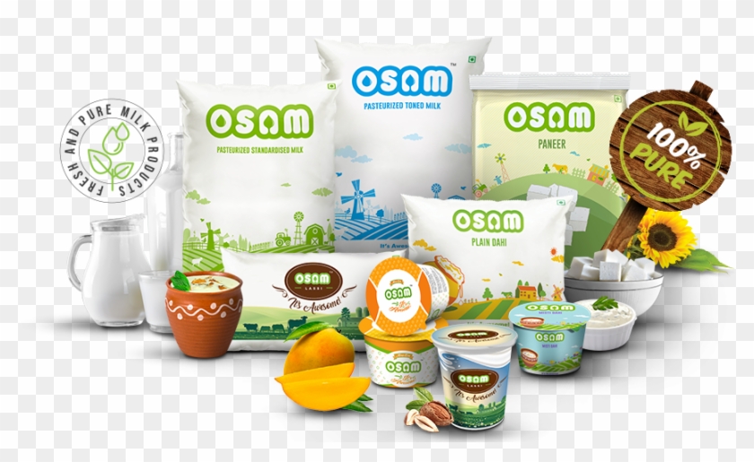 Pure Milk From The Villages - Osam Dairy Clipart
