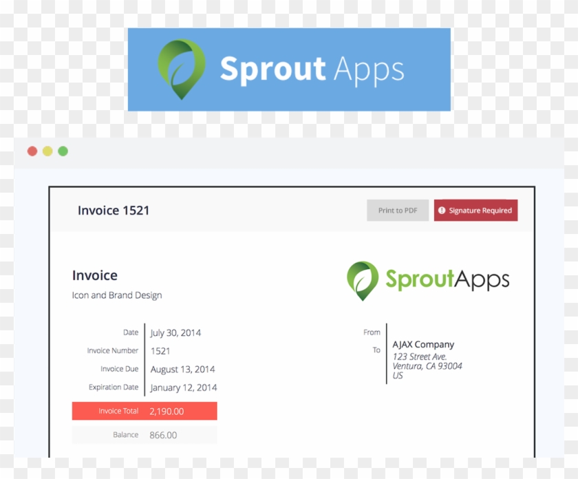 Sprout Invoices Add-on For Wp E Signature - Sprout Invoice Wordpress Clipart #1639901