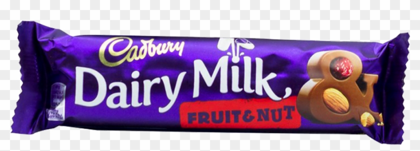 Cadbury Chocolate Dairy Milk Fruit & Nut 49 Gm - Cadbury Dairy Milk Clipart #1639952