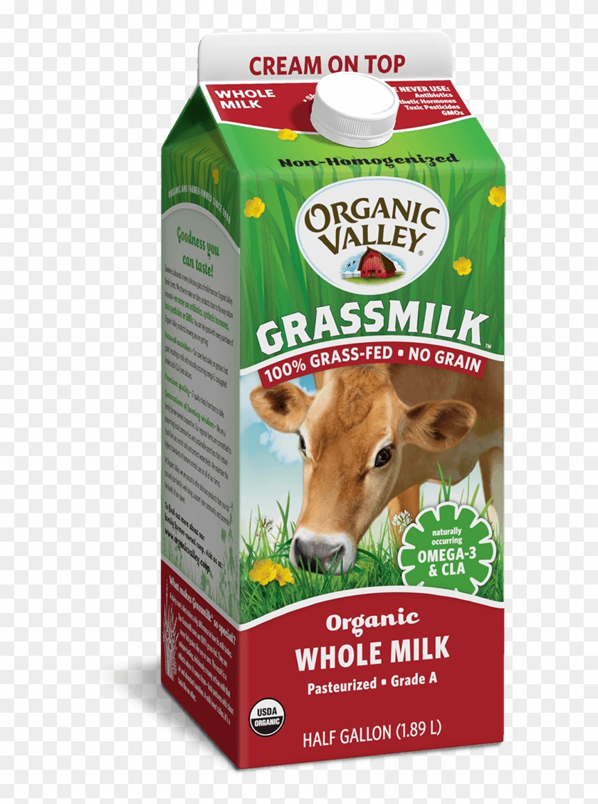 Organic Valley's “grassmilk” Comes In Different Milk - Organic Valley Grassmilk Whole Milk Clipart #1640780