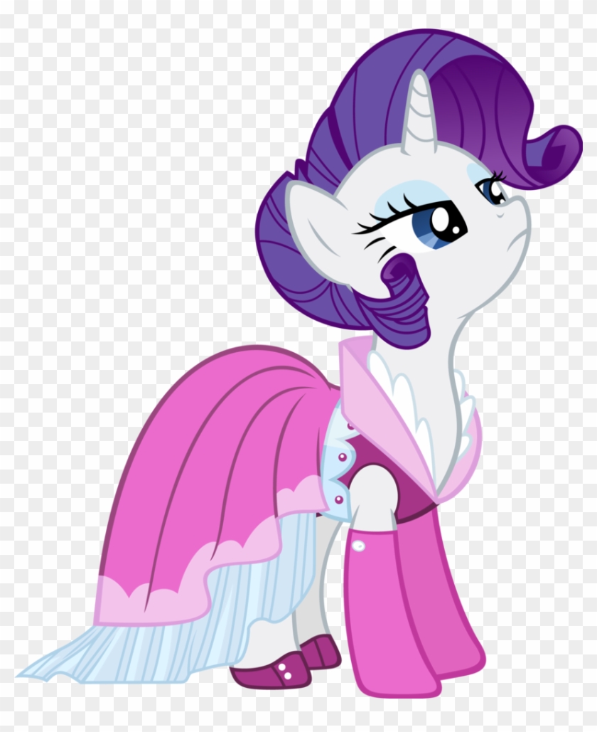 Clothes, Dress, Rarity, Safe - Mlp Rarity Pony Dress Clipart #1641135