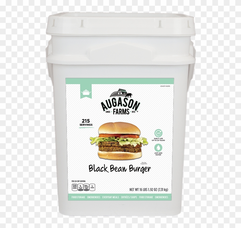 Augason Farms Black Bean Burger Bucket - Augason Farms Clipart #1642144