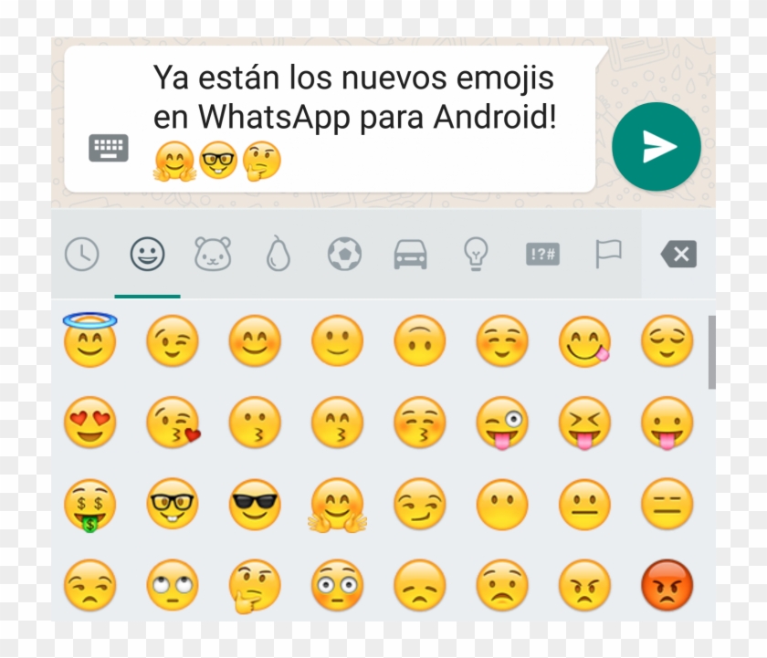 Los Nuevos Emojis De Whatsapp Ya Están Disponibles - Emoji Clipart #1642675