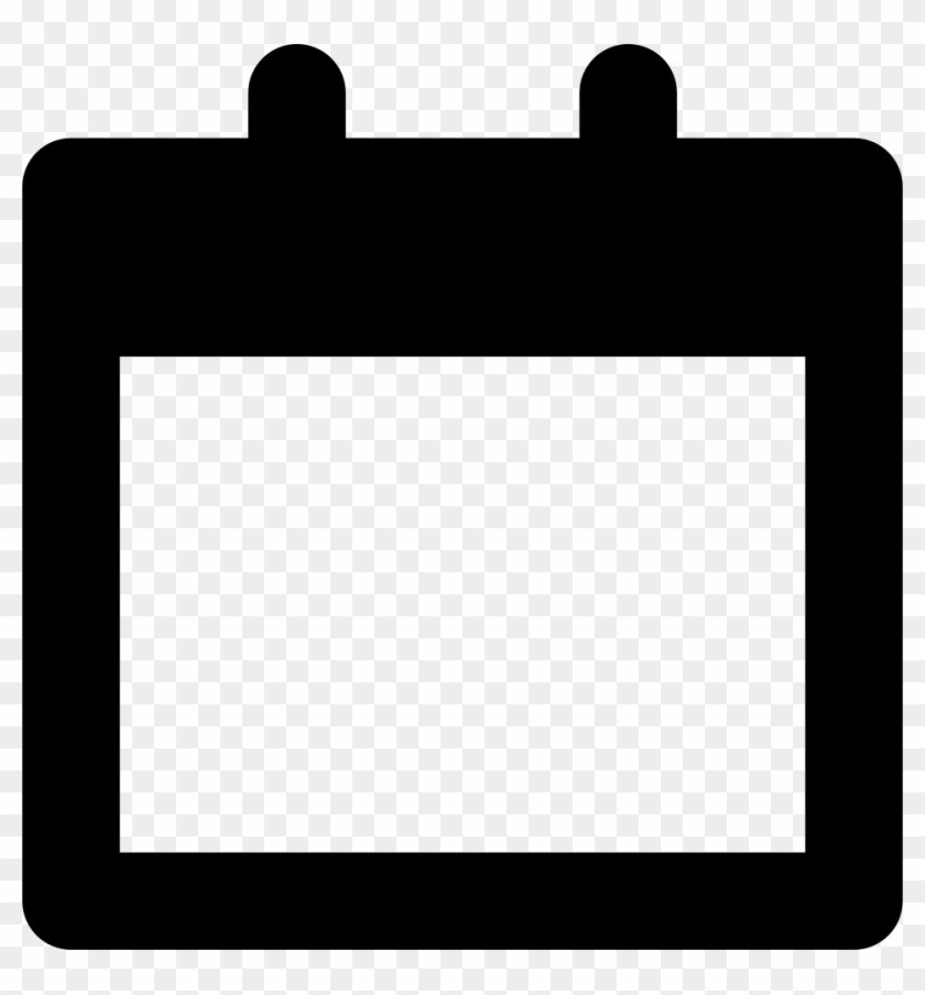 Calendar Empty Page Symbol Comments - Empty Calendar Symbol Clipart #1643313