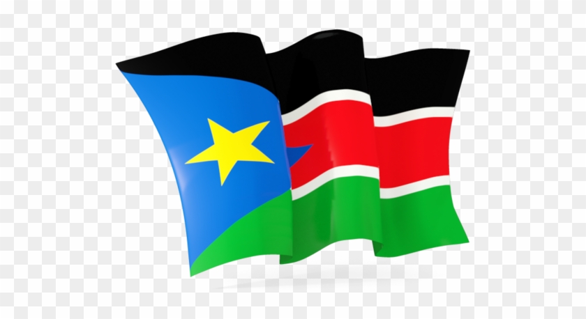 Picture Of South Sudan Flag - South Sudan Flag Waving Clipart #1643409