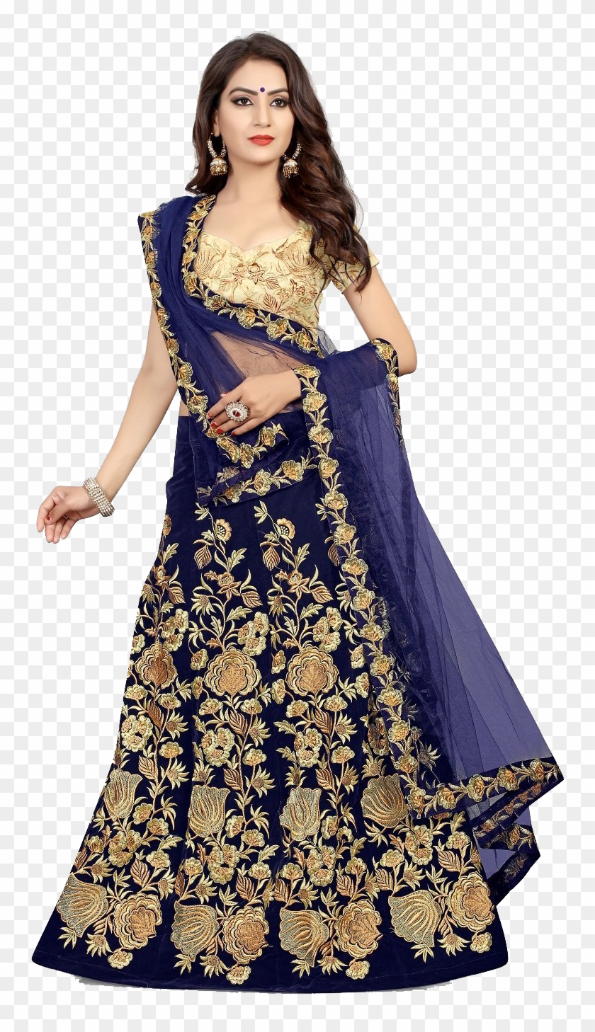 Velvet Lehenga Png Free Pic , Png Download Clipart