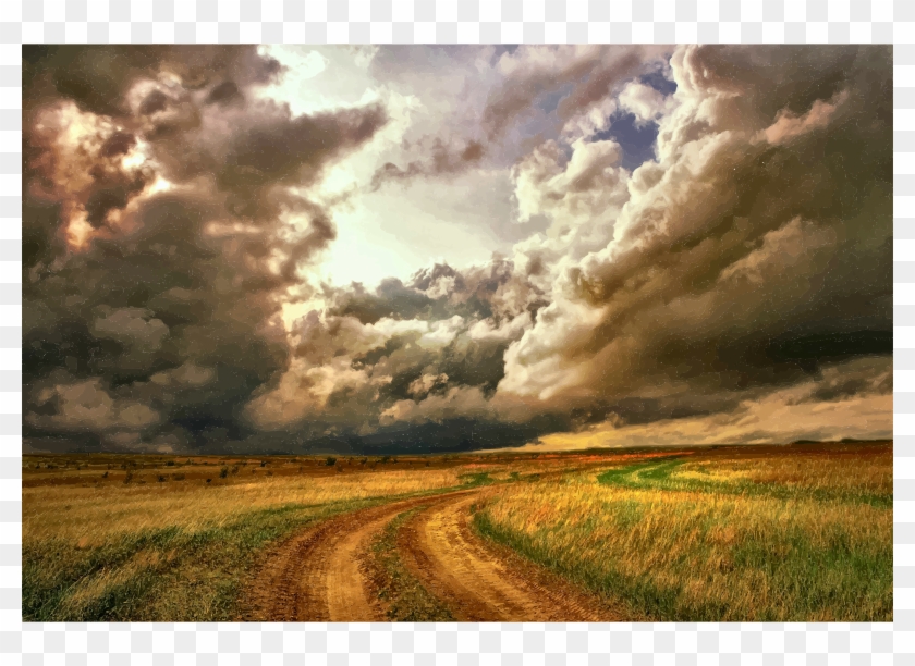 Medium Image - Stormy Sky Clipart #1643592