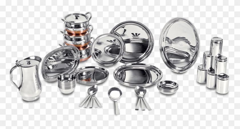 51 Pcs Raj Bhog Dinner Set For Six Persons - Body Jewelry Clipart #1643942