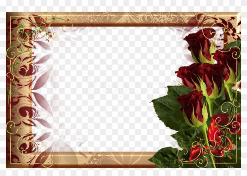 Free Png Best Stock Photos Beautiful Golden Frame With - Download Beautiful Photo Frame Clipart #1644057