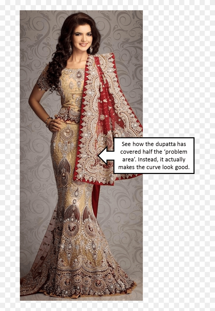 Fish Cut Lehenga - Abhay And Piya Wedding Clipart #1644207