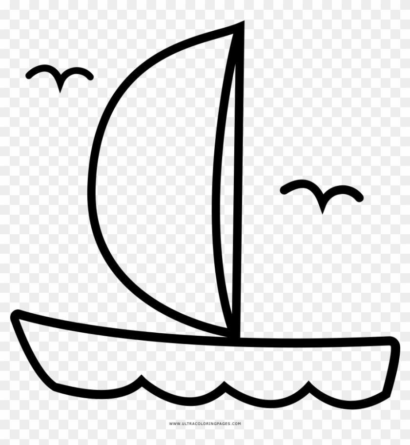Sail Boat Coloring Page Clipart #1644444