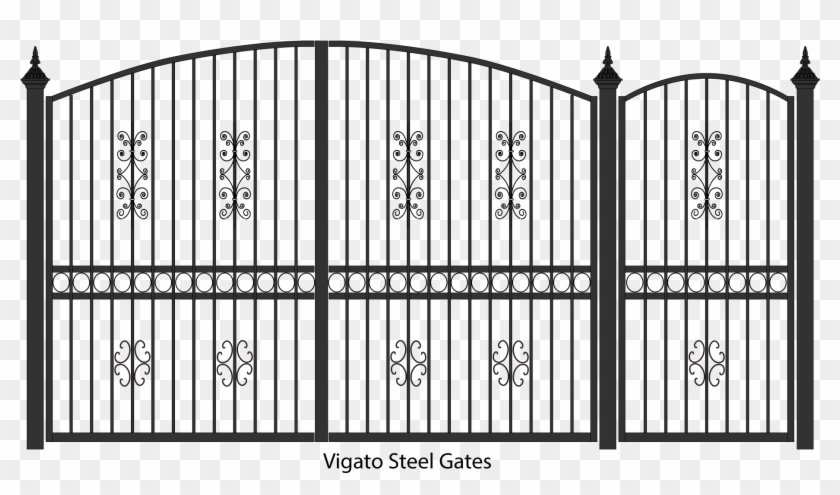 Vigate Steel And Wrought Irom Pedestrian And Driveway - Century Park Clipart #1644581