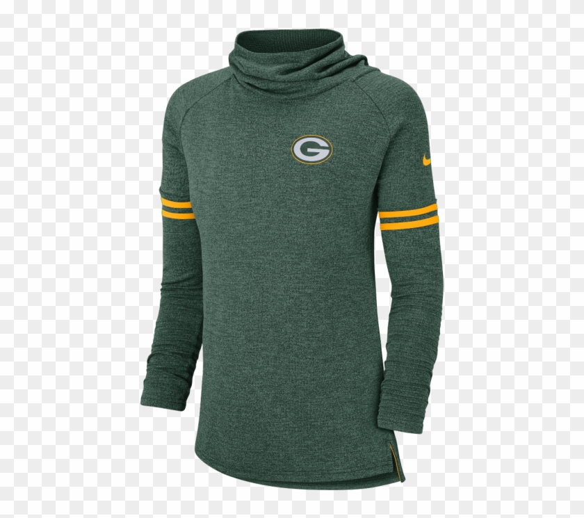 Green Bay Packers Ladies Long Sleeve Funnel Top - Nike Clipart #1644734