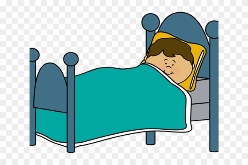 Boy Sleeping In Bed Clipart - Png Download #1644838