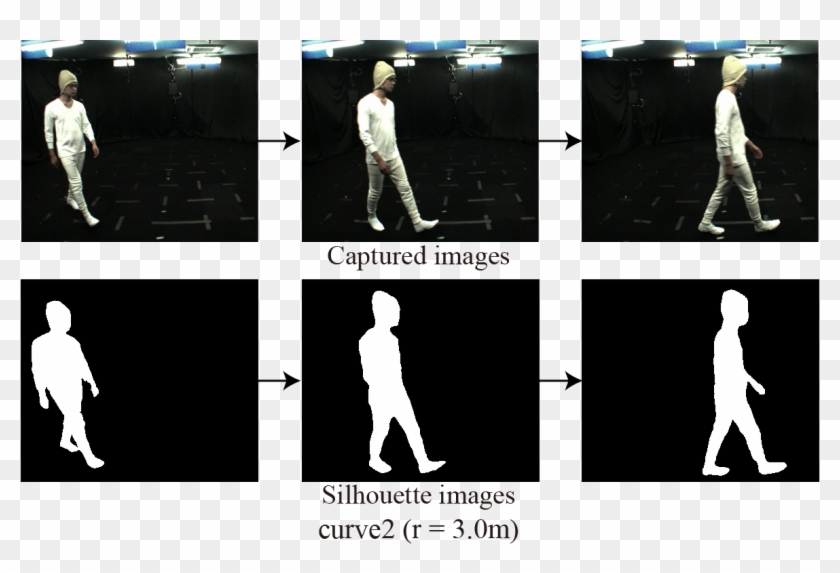 Models Of Forty Two Walking People, Silhouette Images - Shadow Clipart