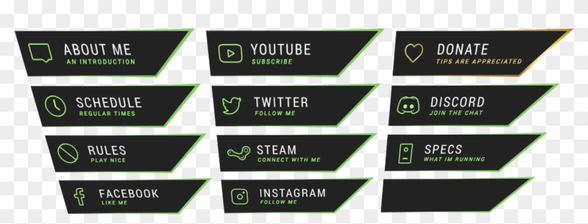 Overlay No Scope By Twitchtemple Com Glow - Stream Social Media Overlay Clipart