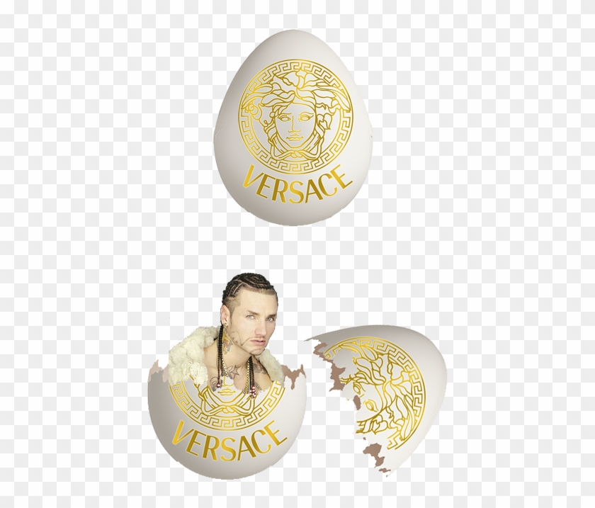 Hip Hop Myart Egg Transparent Versace Riff Raff Aesthetic - Versace Clipart #1645389