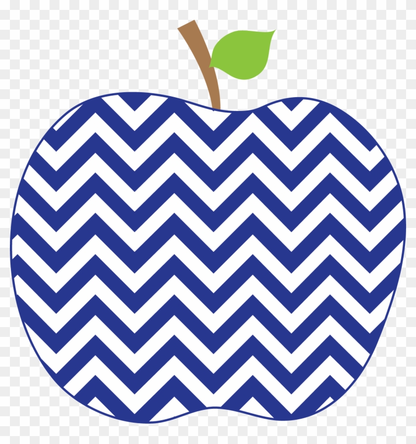 Vandenend's Class Blog - Green Chevron Apple Clipart - Png Download #1645392