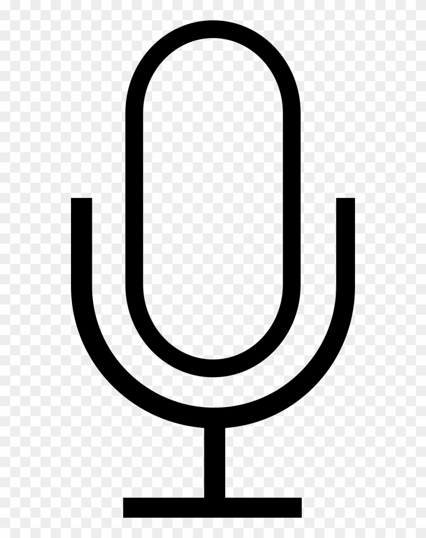Ios Mic Outline Svg Png Icon Free - Microphone Outline Png Clipart #1645909