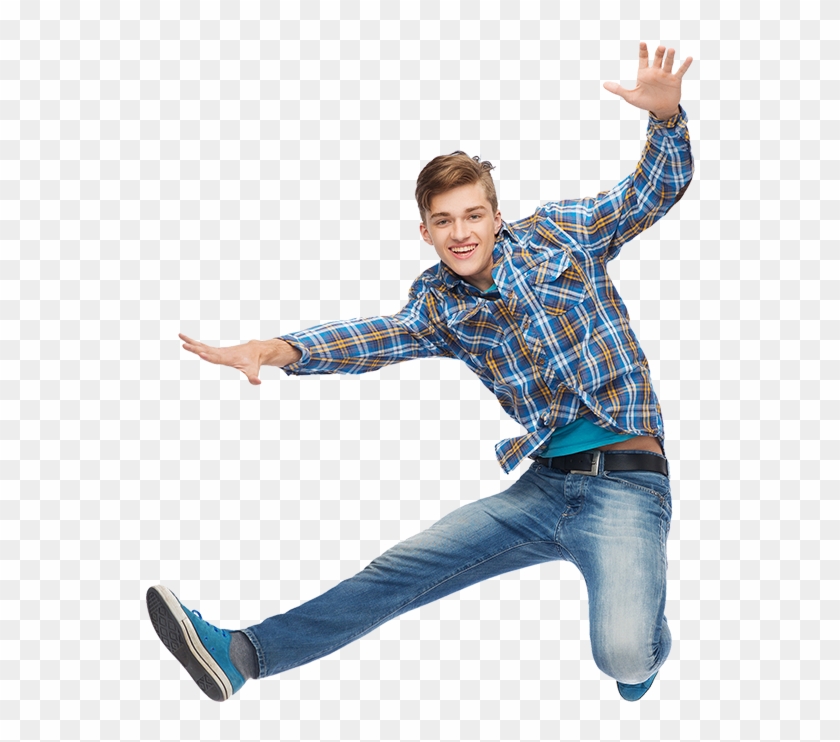 Happy Person Jumping Png - Stock Photography Clipart #1646961