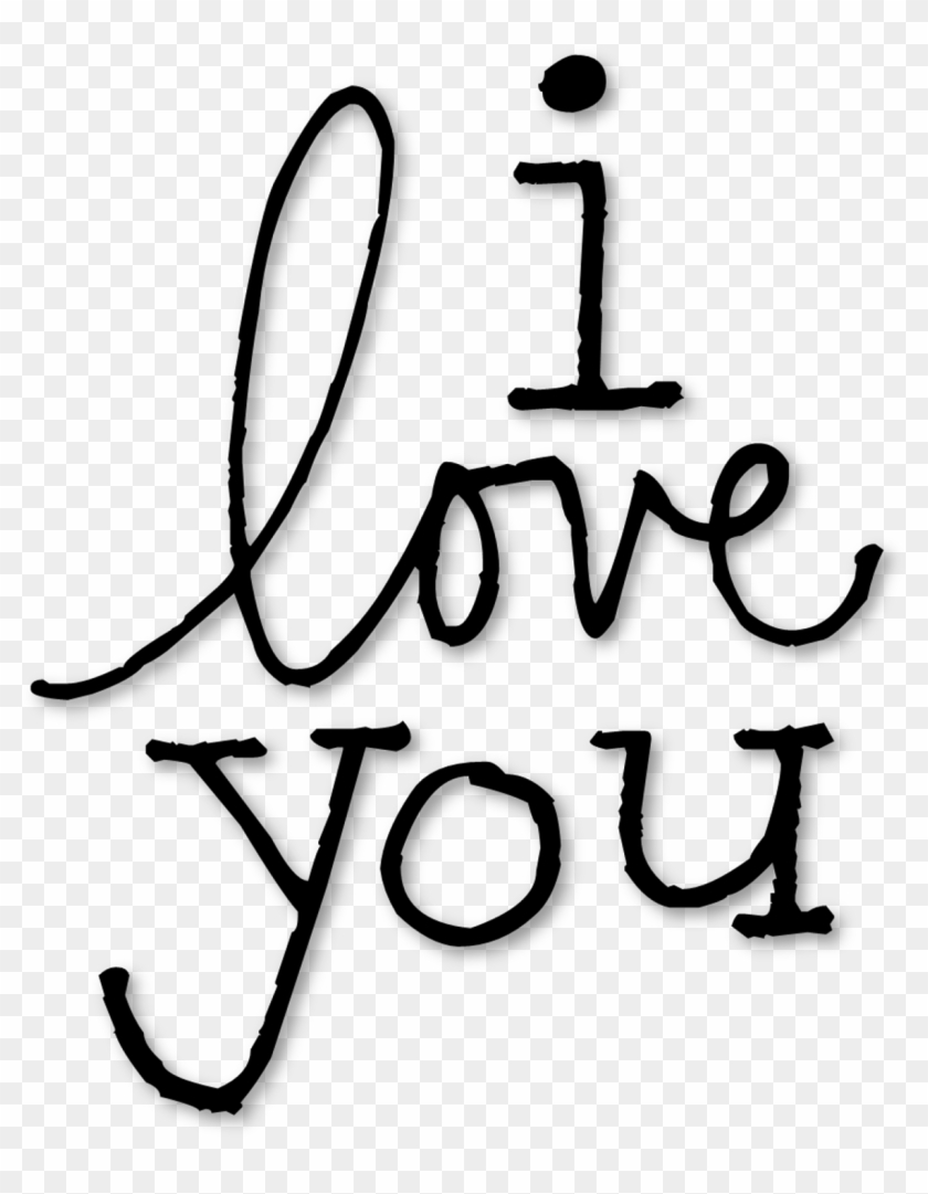 Love You Clipart Free Download On Png - Calligraphy Transparent Png