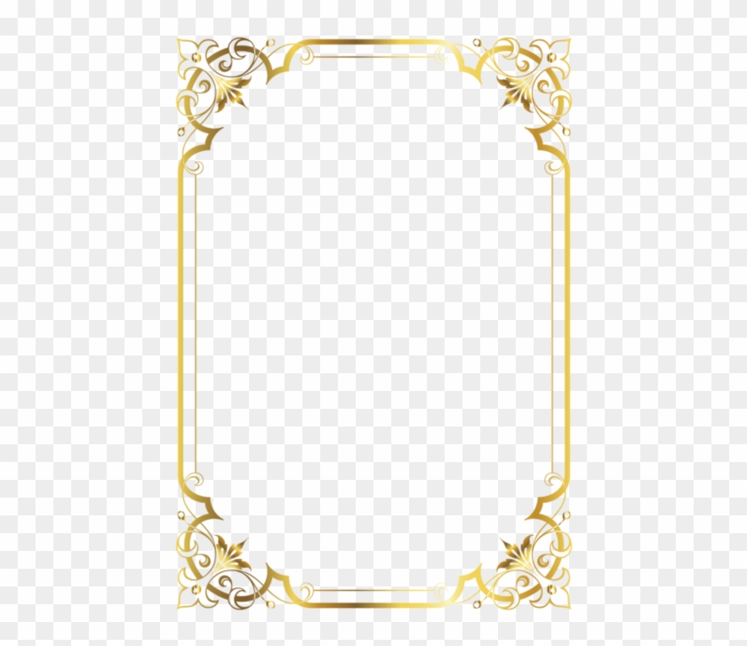 Burlesquing Clipart Vintage Scroll Frame - Vintage Gold Vector Frame - Png Download #1647510