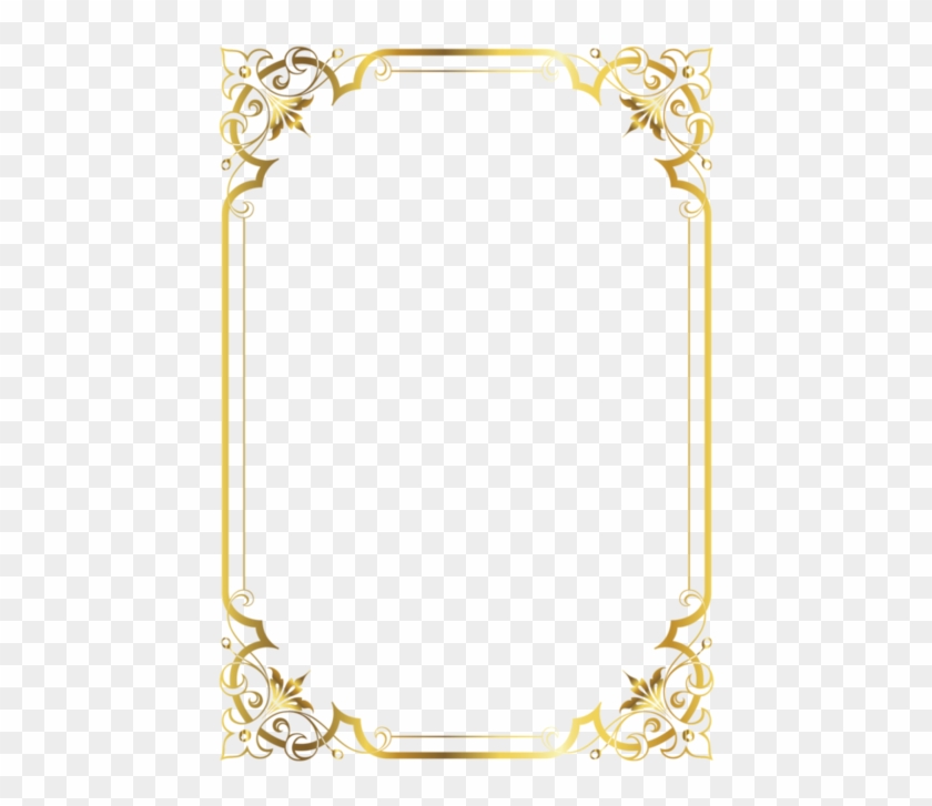 Burlesquing Clipart Vintage Scroll Frame - Vintage Gold Vector Frame - Png Download