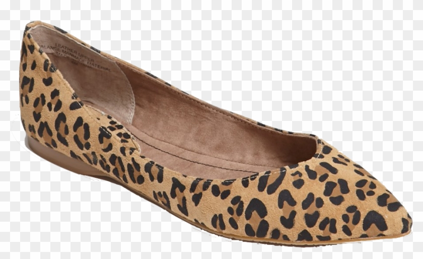 06 Shoes Leopard Print Flats Preview - Ballet Flat Clipart #1647603