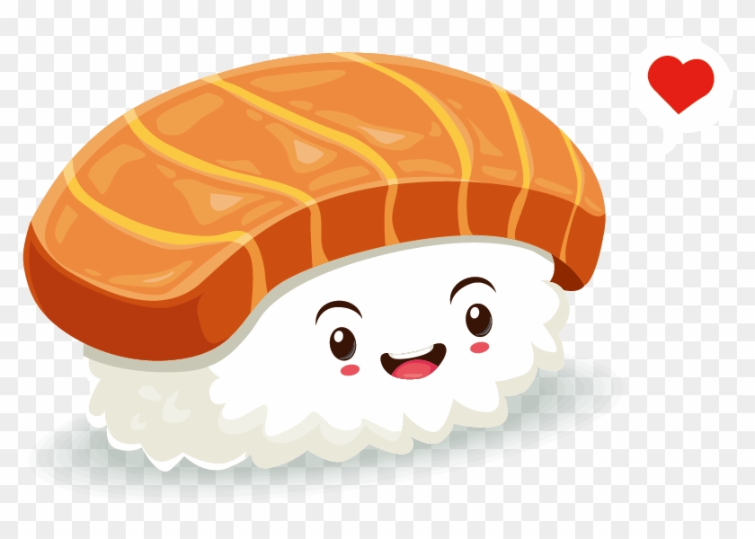 Biscuit Drawing Kawaii Transparent Png Clipart Free - Sushi Personification #1647693