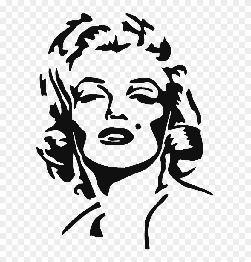 12800 - Marilyn Monroe Decal Clipart