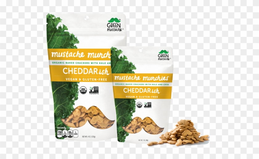 Green Mustache Snacks Clipart