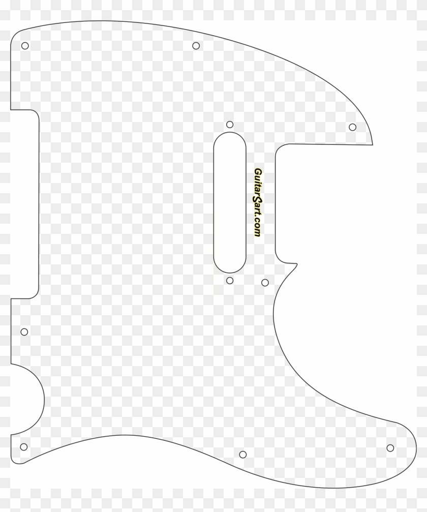 Fender Tele® Style Pick Guard W Logo T8 Xs1 Pdf 1 - Telecaster Pickguard Charlie Christian Clipart