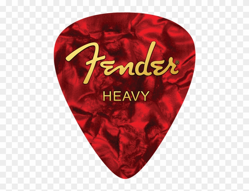 Fender Heavy Pick Shaped Computer Mouse Pad - Red Celluloid Guitar Pick Clipart #1648303