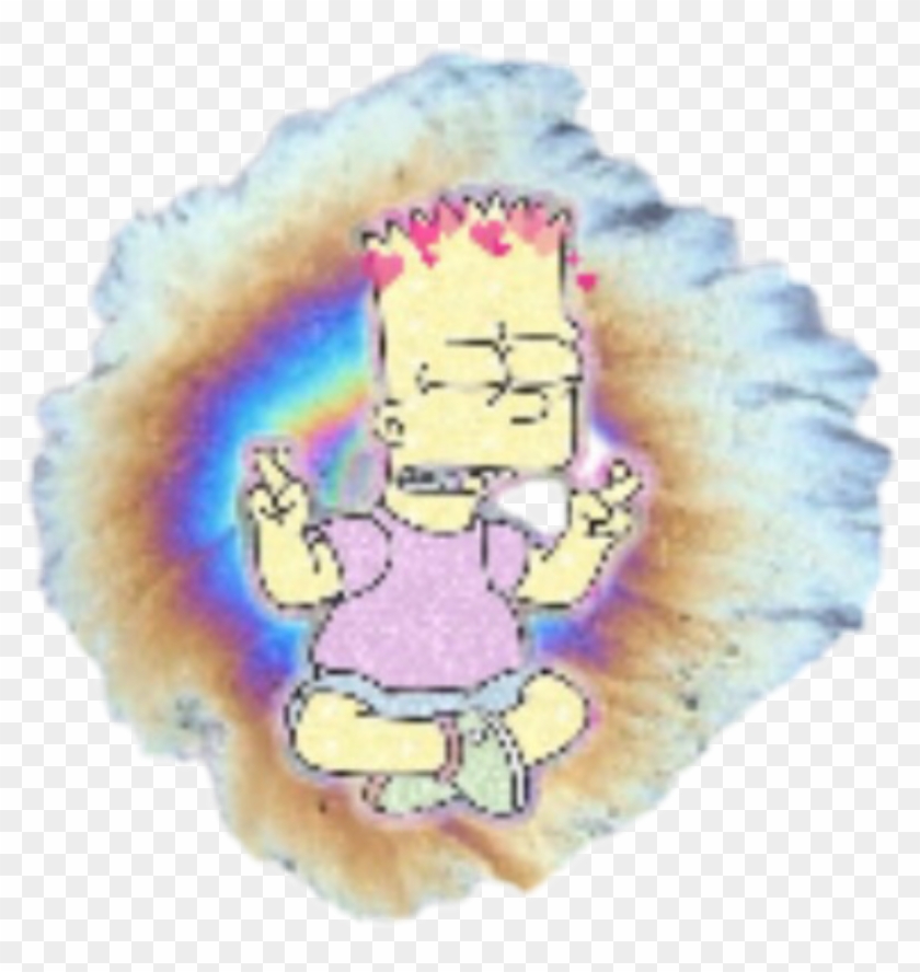 Bart Simpson Tumblr Sticker - Grunge Tumblr Pics Simpson Clipart