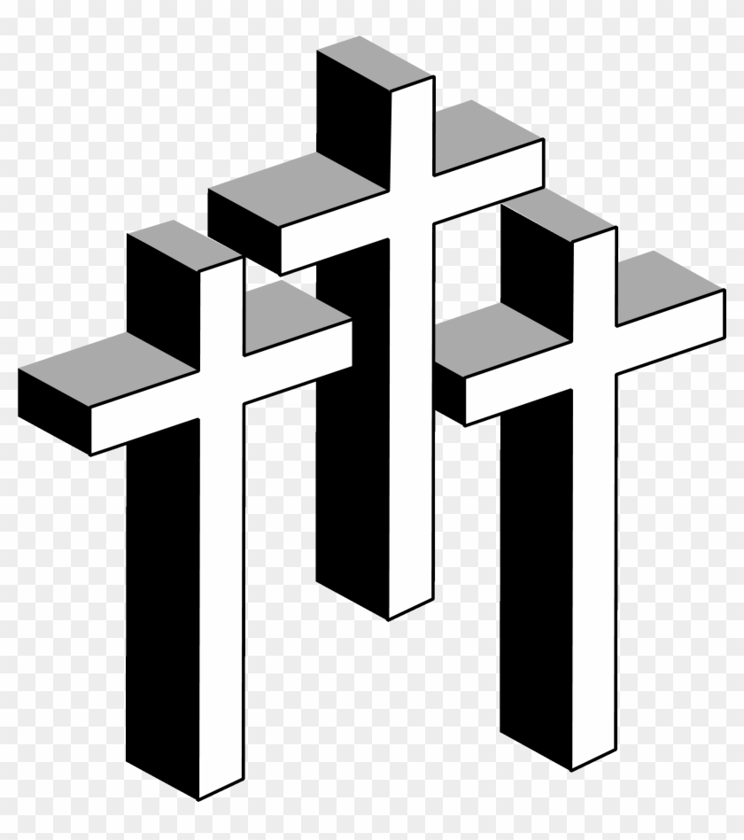 Filigree Clipart Elegant Cross - Cross Line Art - Png Download