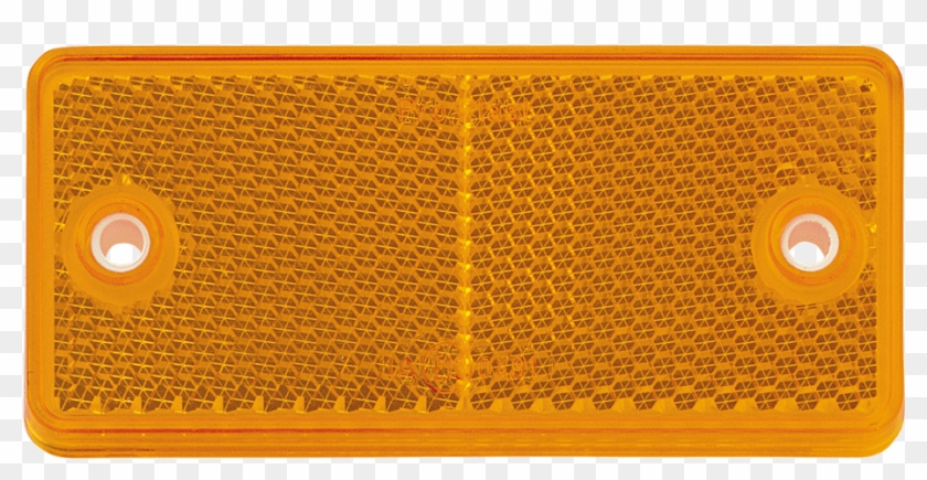 Amber Retro Reflector With Dual Fixing Holes - Mobile Phone Clipart #1649175