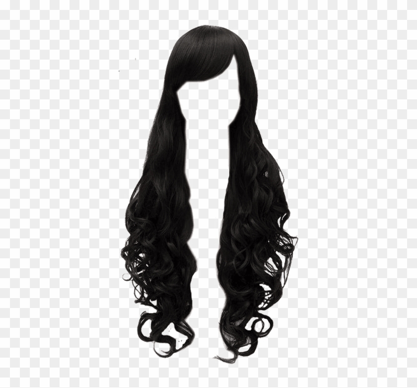 Black Hair Png Photo - Black Hair Wig Transparent Clipart