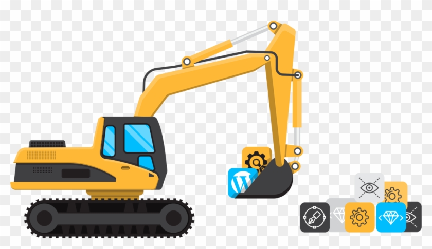 One Page Under Template For Wordpress Rocket - Crane Clipart #1649857