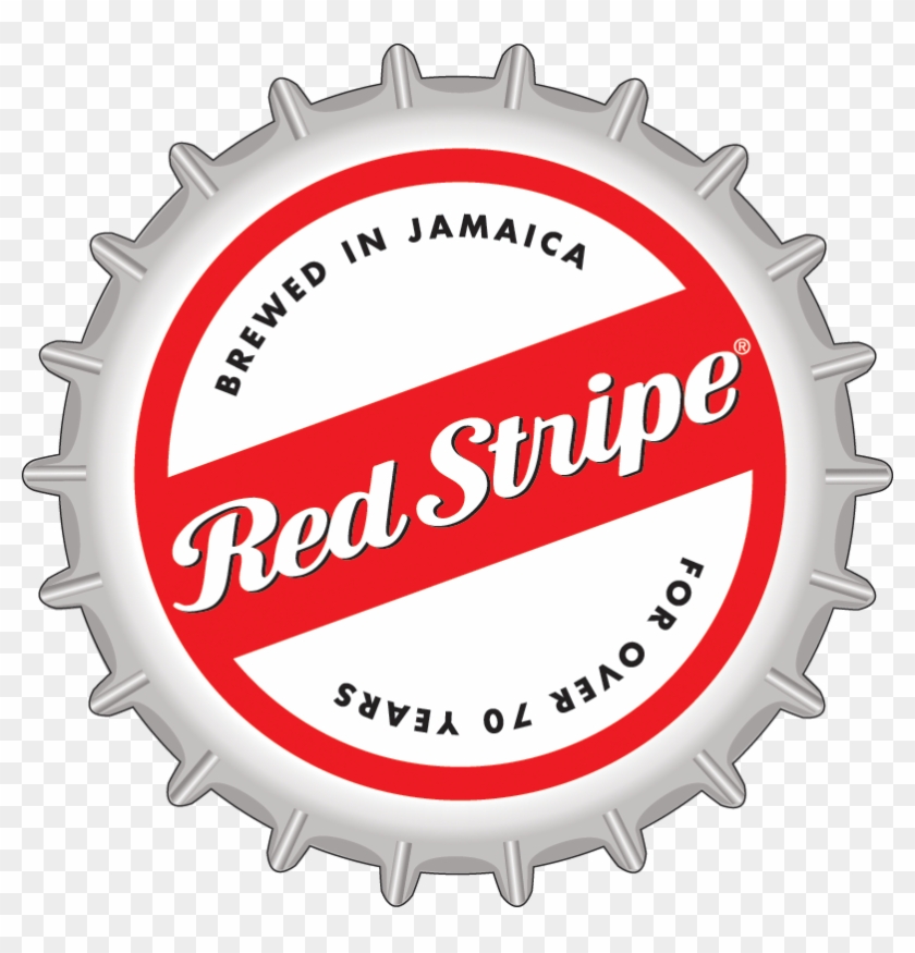 Bottle Cap Png - Red Stripe Beer Clipart #1650448