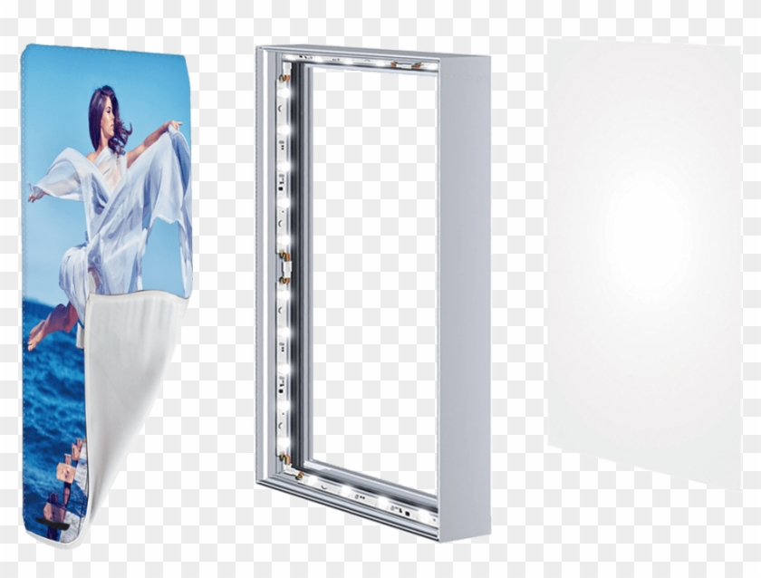 Led Frameless Seg Lightboxes For Backlit Fabric - Led Fabric Light Box Clipart