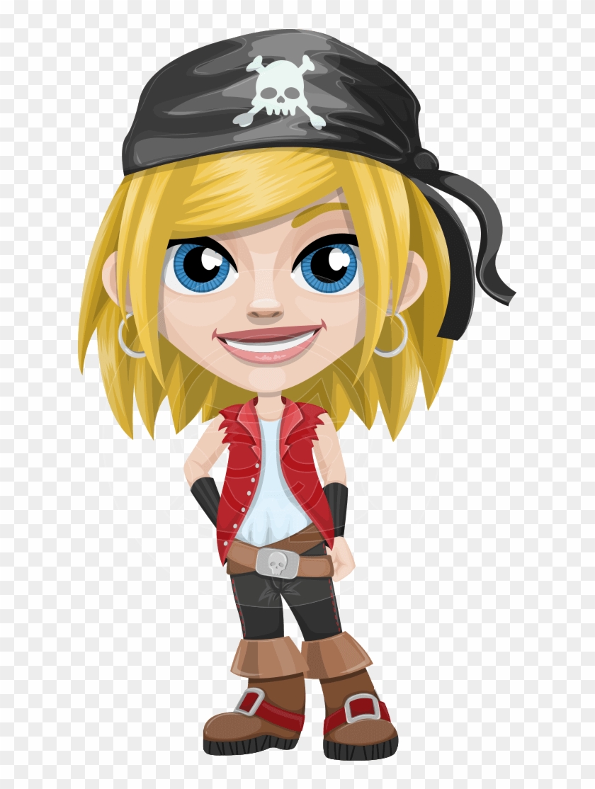 Dea The Sea Child - Girl Pirate Cartoon Png Clipart