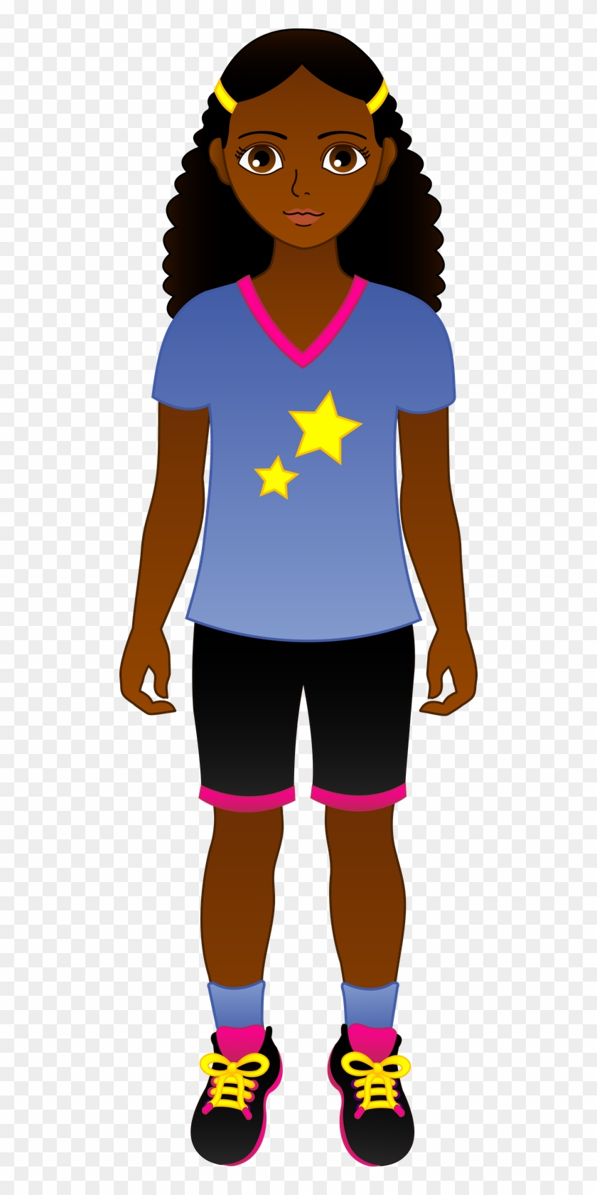 American Girl Doll Clipart At Getdrawings - African American Girl Clipart - Png Download