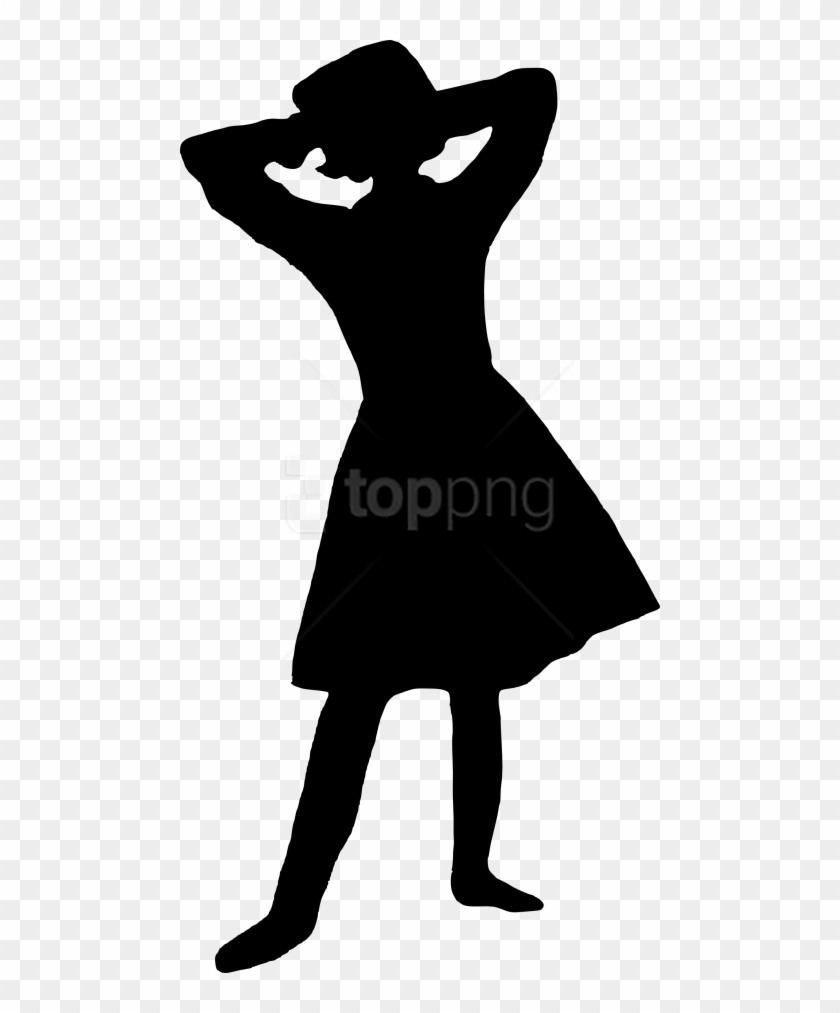 Free Png Girl Silhouette Png - Young Girl Silhouette No Background Clipart #1650620