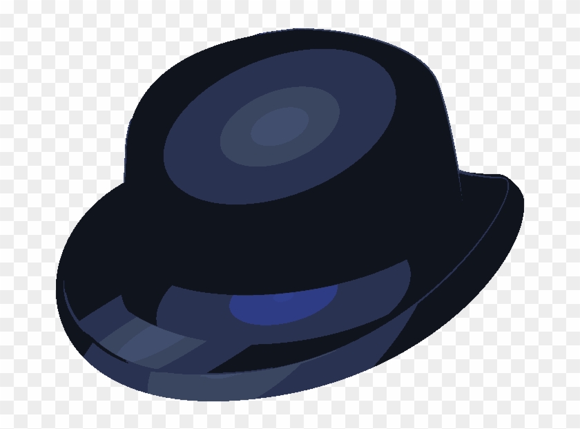 Input Bowler Hat With Blue Band Clipart
