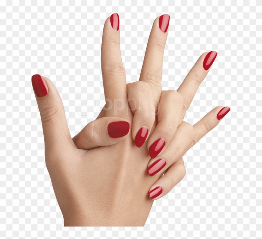 Free Png Download Nails Color Png Images Background - Hand Manicure Png Clipart