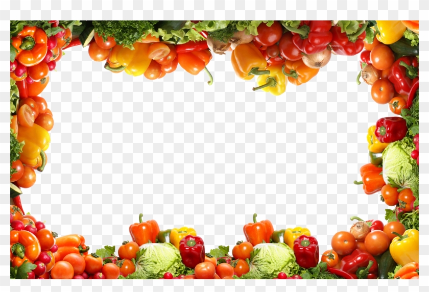 Stock Photography Fruit Food Celery Pattern Transprent - Fruit And Vegetable Border Designs Clipart